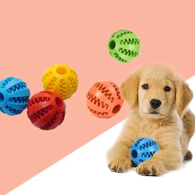Balle Distributrice Interactive 3-en-1 : Jouet Anti-Anxiété et Brossage Dentaire pour Chien